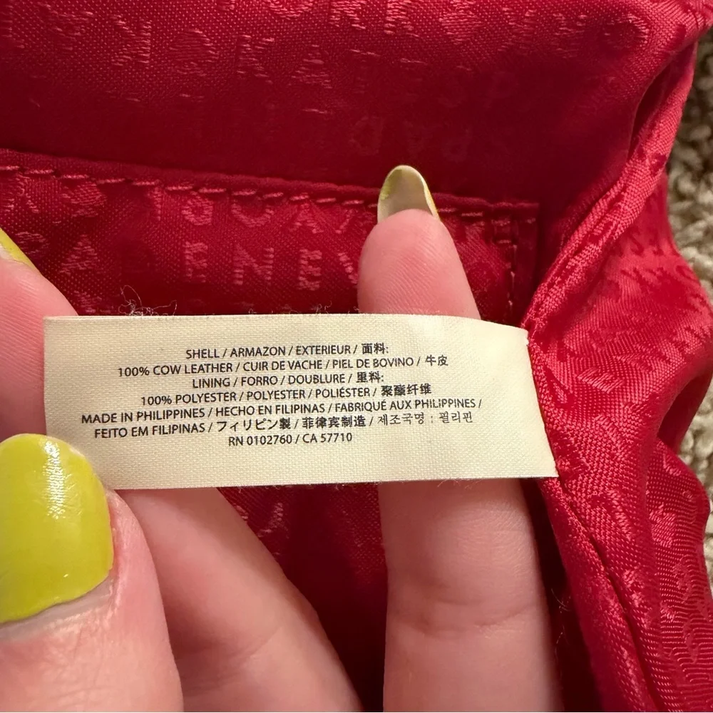 Kate Spade Pine Street Small Kori Leather Purse Red Gold Hardware